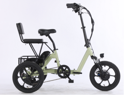 16-inch iron folding three-wheel lithium battery