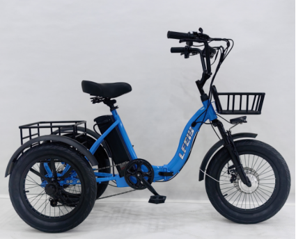 18-inch thick tire folding lithium battery three-wheeler